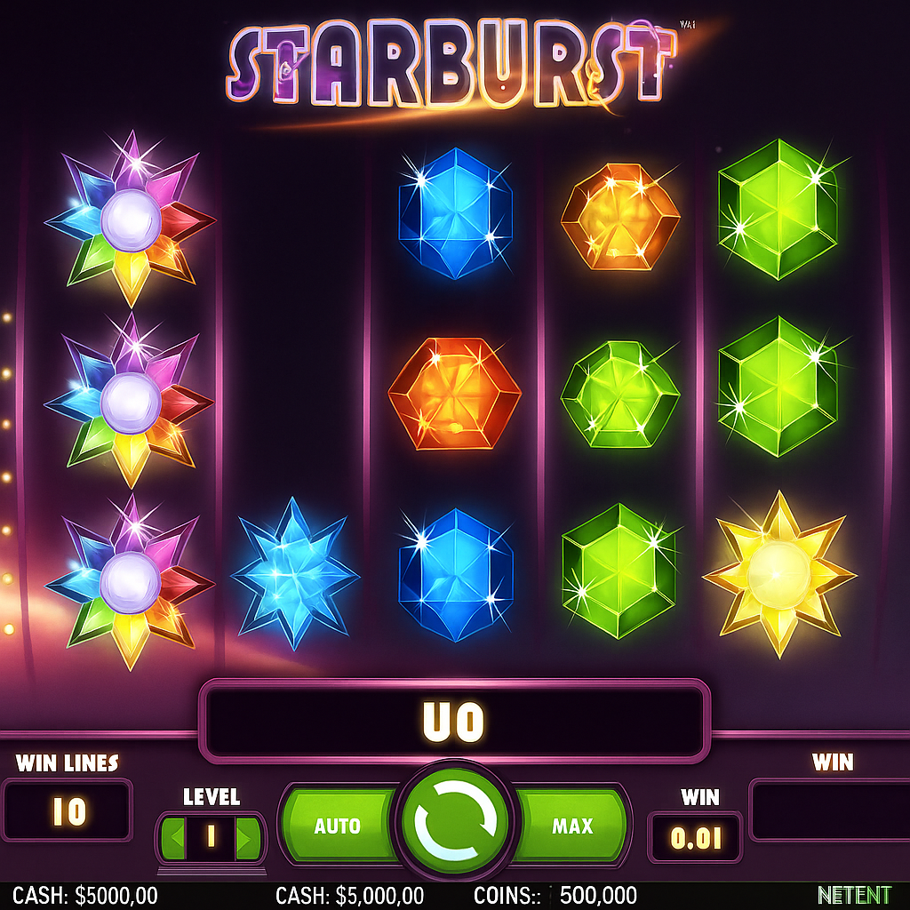 GXmble - Starburst Slot Game - NetEnt